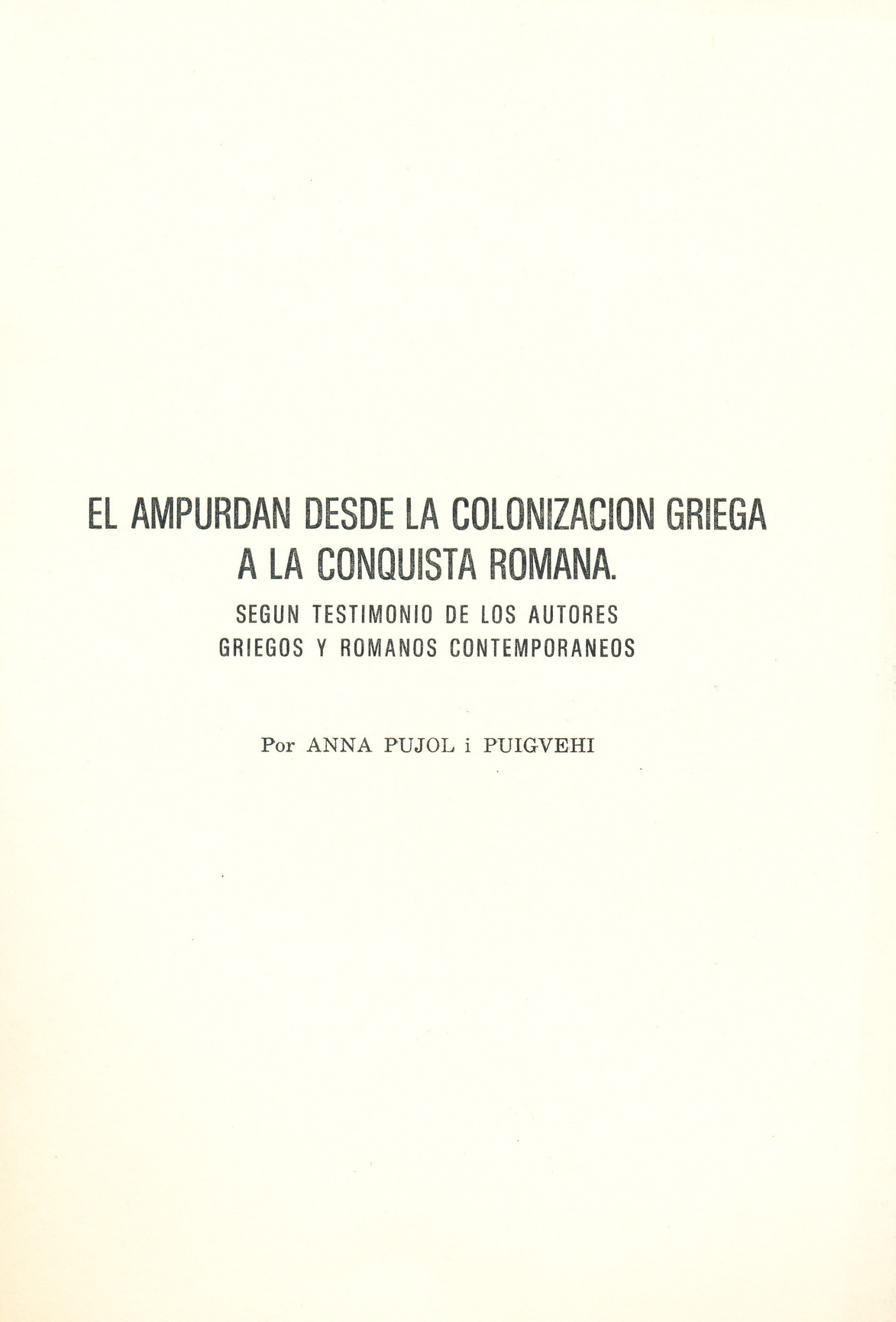 El ampurdan desde la colonizacion griega a la conquista romana